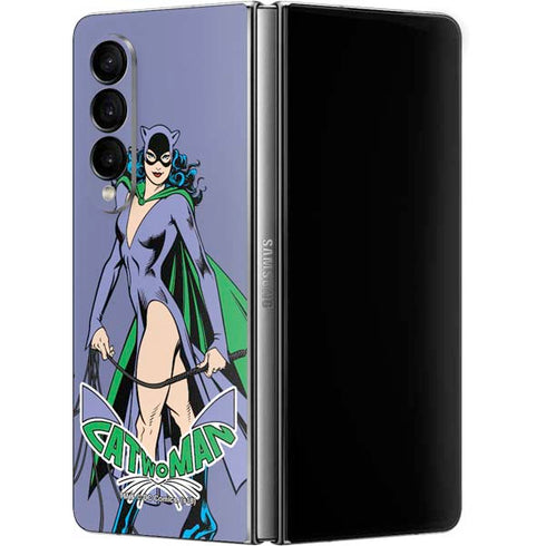 DC Comics Batman Catwoman Classic Art Pose Galaxy Z Fold4 5G Skin